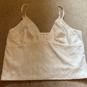 Nordstrom BP white lace tank top